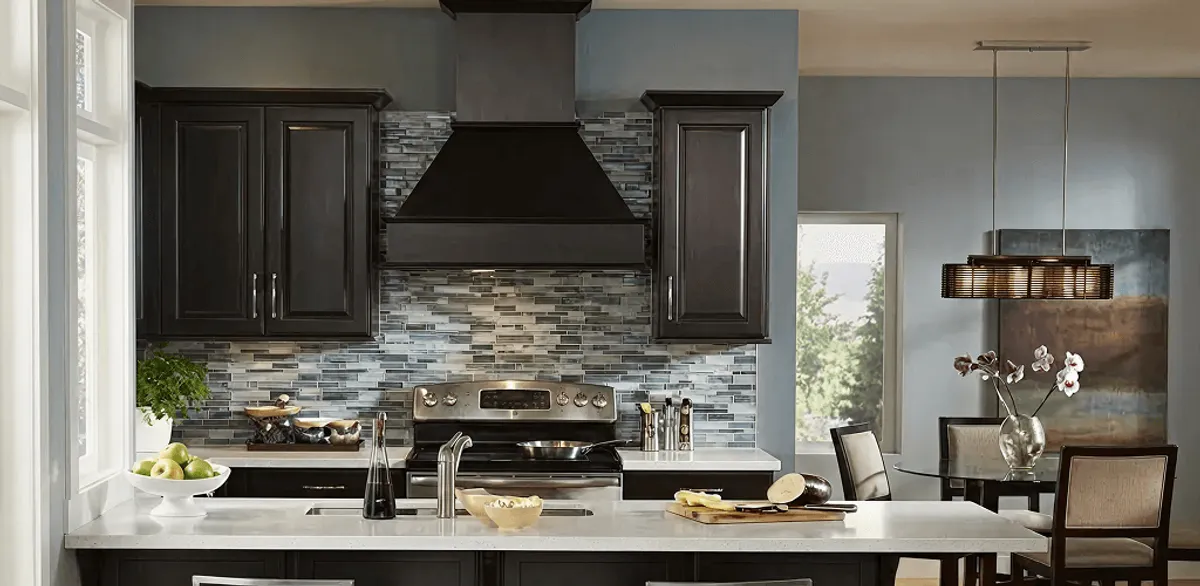 Kitchen cabinet painting and refinishing in a modern kitchen in Richmond, VA